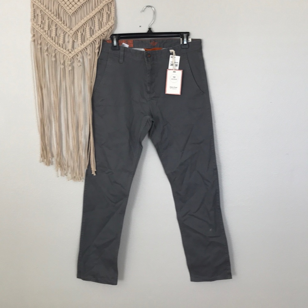 Dockers Grey Alpha Khaki Slim NWT